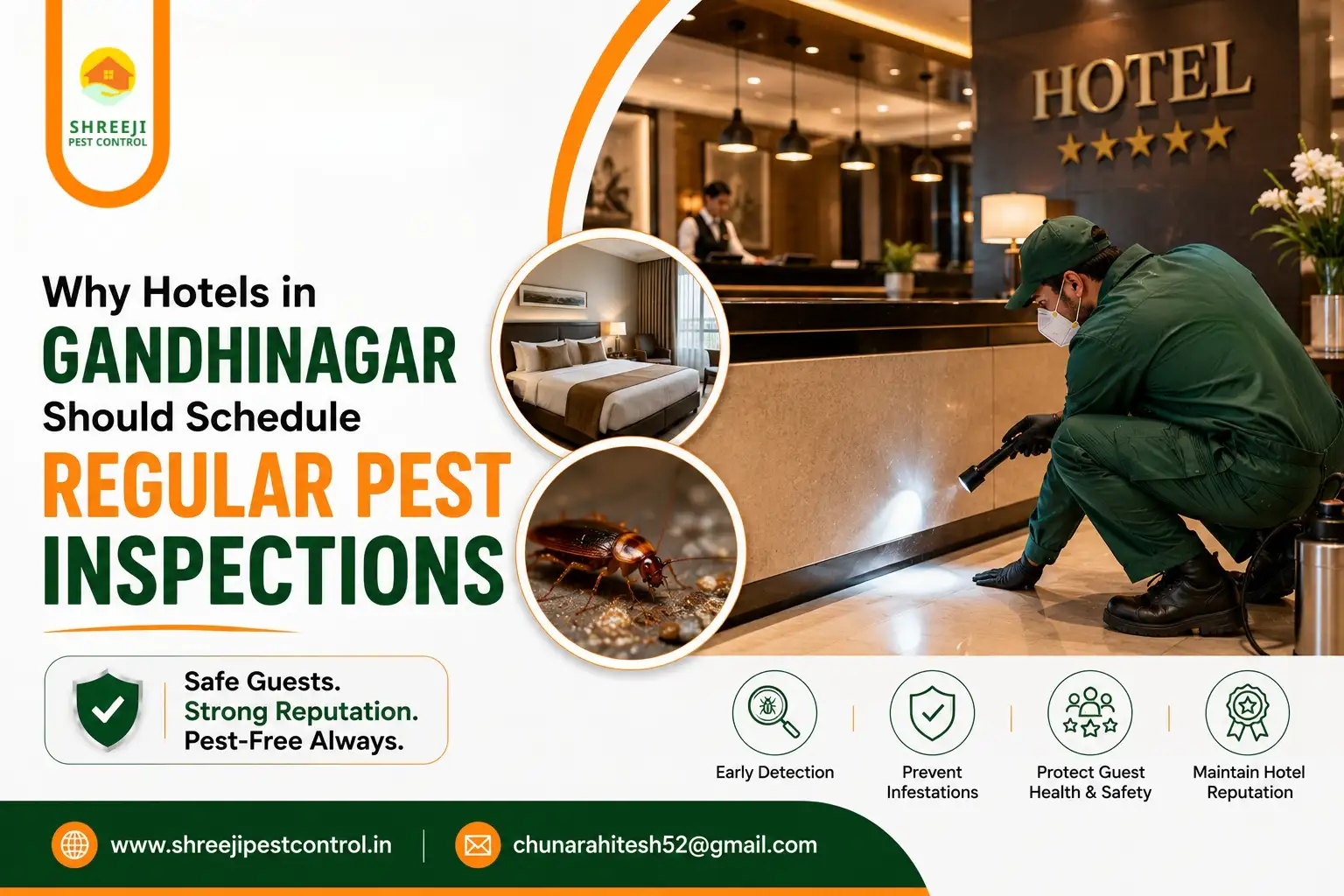 Why Hotels in Gandhinagar Should Schedule Regular Pest Inspections